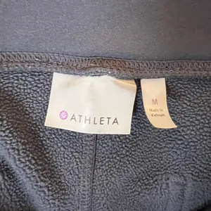 Athleta Womens Medium Straight Leg Leggings Gray‎ Pockets RN# 54023 thumbnail 2