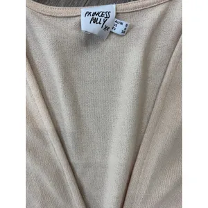 Princess Polly Women’s US 4 Beige Pearl Button Deep V Cardigan Minimalist Top thumbnail 2