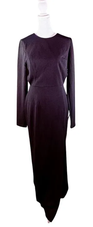 Lulus Flawless Esteem Black Long Sleeve Cutout‎ Column Gown Size Medium NWT thumbnail 1