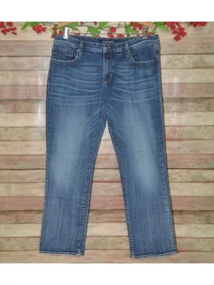 Driftwood Jeans Womens 31 Blue Straight Leg Medium Wash Stretch Premium Denim thumbnail 3