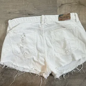 Ralph Lauren White Frayed Jean Shorts vintage‎ thumbnail 2