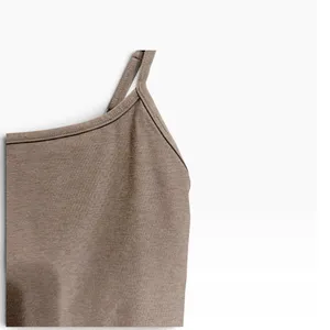 Beyond Yoga Spacedye Keep pace biker Romper Beige Athletic Athleisure Medium thumbnail 4