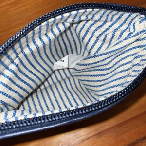 Draper James Red White Go Y'all Cotton Wristlet bag 5x6 Inches thumbnail 5