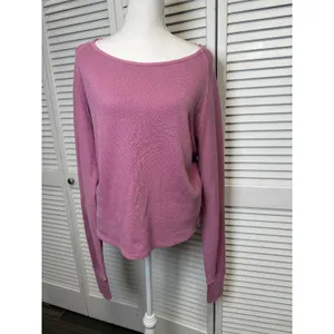 Free People We the free Jess Long Sleeve Thermal Top Size Medium NWT $68 retail thumbnail 7
