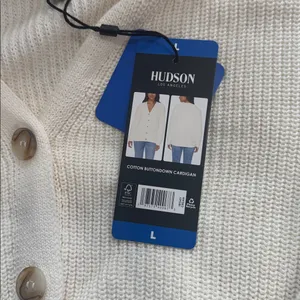 Hudson Los Angeles cotton button down cardigan nwt 100%cotton thumbnail 4