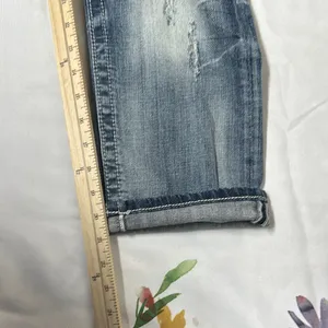Miss Me Blue Cropped Jeans with Rhinestone Embellishments thumbnail 8