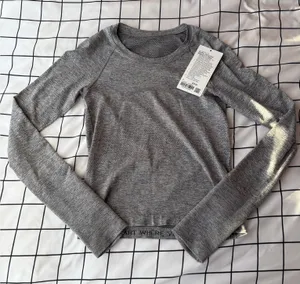 Lululemon Grey Long Sleeve Swiftly Tech Size 4, Race Length. thumbnail 1