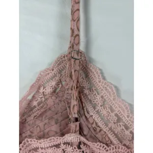 POL Pink Leopard Lace Trim Peplum Camisole Top Women's Size Medium thumbnail 12
