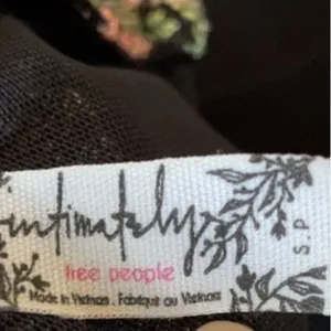 FREE PEOPLE INTIMATELY‎ WOMEN'S BLACK FLORAL LACE Dress Small NWOT thumbnail 7