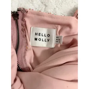 Hello Molly Pink Frequent The Club Sequin Draped Sleeves Ruched Mini Dress 2 thumbnail 6