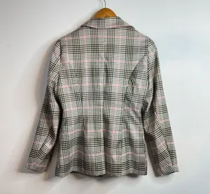 Princess Polly Classic Victoria Blazer Jacket plaid Black Pink Tan oversized 2 thumbnail 9
