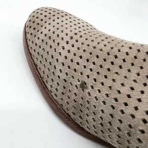 Sam Edelman Womens 9 Paula‎ Perforated Leather Buckle Ankle Boot Putty Suede thumbnail 5