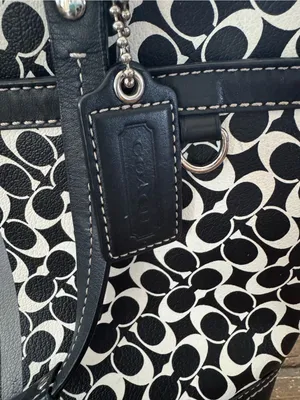 COACH Chelsea Signature Heritage Leather Tote thumbnail 3