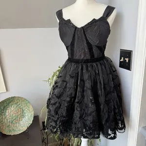 DC Comics Hot Topic Bat‎ Girl Mini Dress Med Comic Con Cosplay Grunge Halloween thumbnail 3