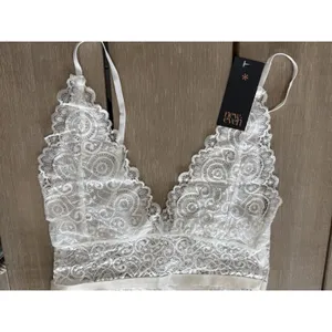 New‎ Even White Small Lingerie Teddy Bodysuit Lace Boho Chic Sexy Festival Wear thumbnail 5