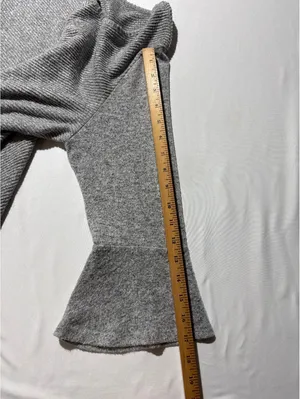Cozy Gray Bell Sleeve Sweater - XL Apt. 9 Flare Fun! thumbnail 5