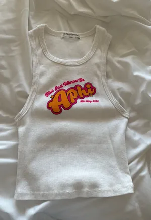 Alpha Phi Tank Top White thumbnail 1