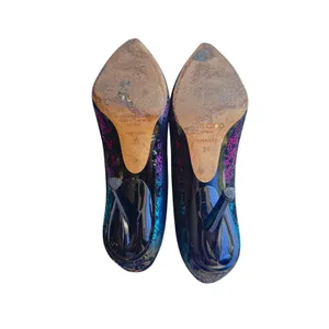 Jimmy Choo Multicolor Metallic Snake‑Print Suede Pumps Size 38 Pointed Heels thumbnail 9