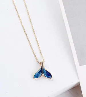 Boutique Enameled Fish Tail Gold Tone Chain thumbnail 4