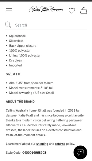 Elliatt White Satin Bridal Event Dress Floral detail thumbnail 5