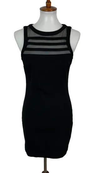 BB Dakota Dress Small Black Sleeveless Lace Bodycon Cocktail‎ Evening Party thumbnail 1