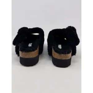 Birkenstock Papillio Arizona Sandals Big Buckle Shearling Platform 37 US 6.5 thumbnail 3