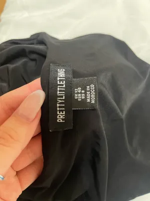 Pretty Little Thing black cutout mini dress thumbnail 4