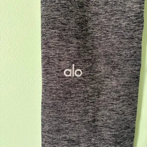 Alo Yoga Alosoft High-Waist 7/8 Heather Gray Highlight Leggings thumbnail 7