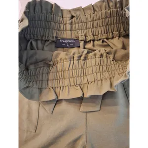 Freeprance Olive Green Paper Bag Deep Front Pocket Short Size L thumbnail 3