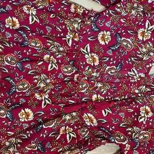 Altar’d State Red Floral Dress size medium thumbnail 16