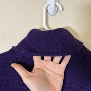Vintage Lauren Ralph Lauren Sweater‎ Women Petite Small Purple Knit Shawl Collar thumbnail 10