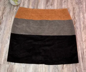 Amanda and Chelsea Women’s Multicolored Pencil Skirt Mini Wool Blend Size XL thumbnail 1