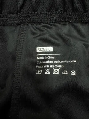 Men’s Black Athletic Running Shorts Size Large thumbnail 3