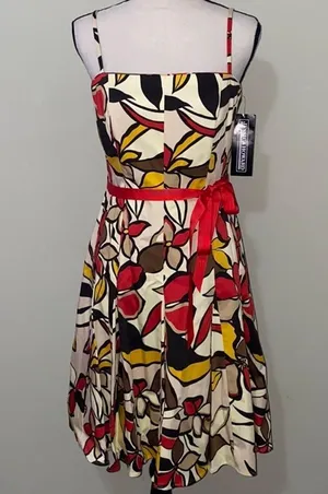Jessica Howard floral print sleeveless dress NWT thumbnail 2