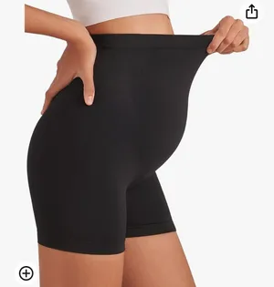 Enerful Women's Maternity Shorts Biker Summer Soft Seamless Pregnancy Yoga Workout Active Short Leggings Over Belly 5"/8" thumbnail 7