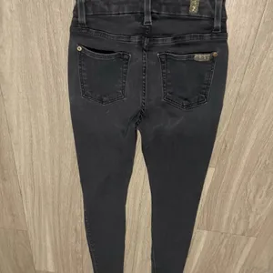 7 For All Mankind Charcoal Skinny Jeans thumbnail 3