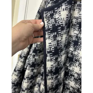 Old Navy Navy White Houndstooth Wool Blend Cardigan Jacket XXL Classic Pockets thumbnail 4
