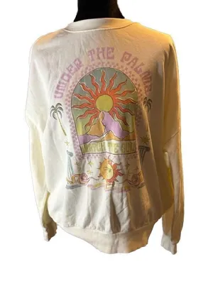 Z Supply Under the Palms Oversized Graphic Sweatshirt thumbnail 1