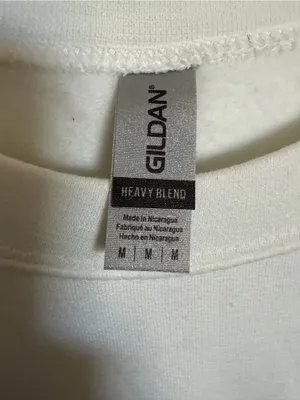 Alabama Gildan White Heavy Blend Crewneck Sweatshirt Medium thumbnail 3