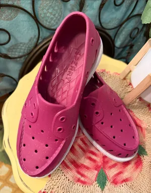 🧜‍♀️🧜‍♀️🧜‍♀️BOGOHO🧜‍♀️🧜‍♀️🧜‍♀️Sperry Bright Pink Slip-On Deck Moccasins-9.5 thumbnail 1