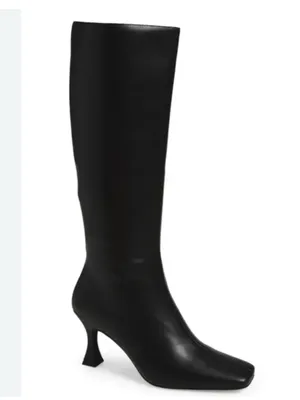 Jeffrey Campbell Checkmate Knee High Boot Black thumbnail 2