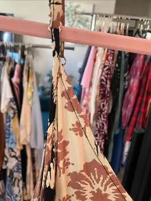 lovestitch Black and pink Printed Boho Maxi Slip Dress thumbnail 4