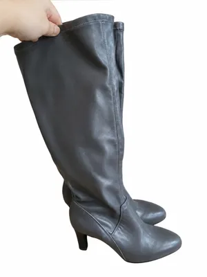 Franco Sarto gray heeled boots Size 5 NWOT thumbnail 2