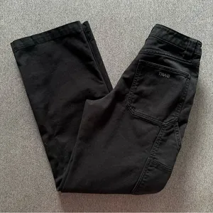 TNA Aritzia Black Wide Leg Cargo Pants 00 thumbnail 10