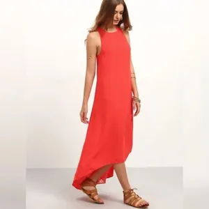 ✨HP✨Red Sleeveless High Low Dress✨ thumbnail 2