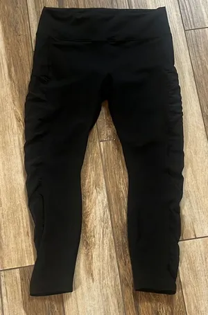 Fabletics black workout leggings xl thumbnail 1