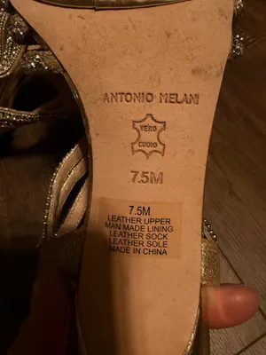 ANTONIO MELANI Gold Crystal Embellished Strappy Heels thumbnail 3