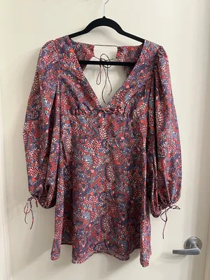 For Love And Lemons Tonya Long Sleeve Mini Dress Size Small thumbnail 4