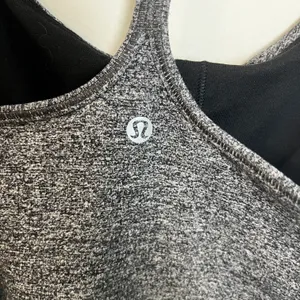 Lululemon - Power Pose Tank Heathered Black Athletic Workout Gyn Yoga Running Top thumbnail 6