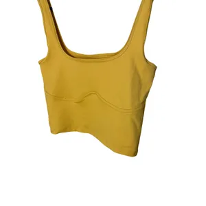 Abercrombie & Fitch Soft A&F Collection Mustard Yellow Cropped Tank Top Small thumbnail 2